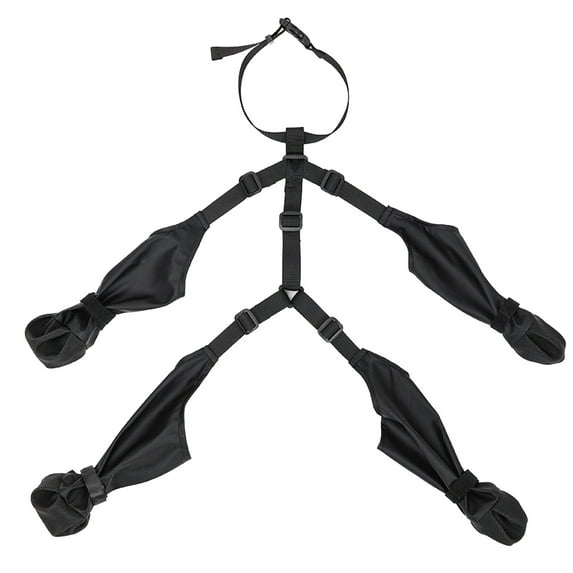 Dog Shoes Leggings Dog Boots Cute Dog Shoes Solid Dog Boots Adjustable Buckle Strap Outdoor Walking Suspender Boots for Dogs,Black,L