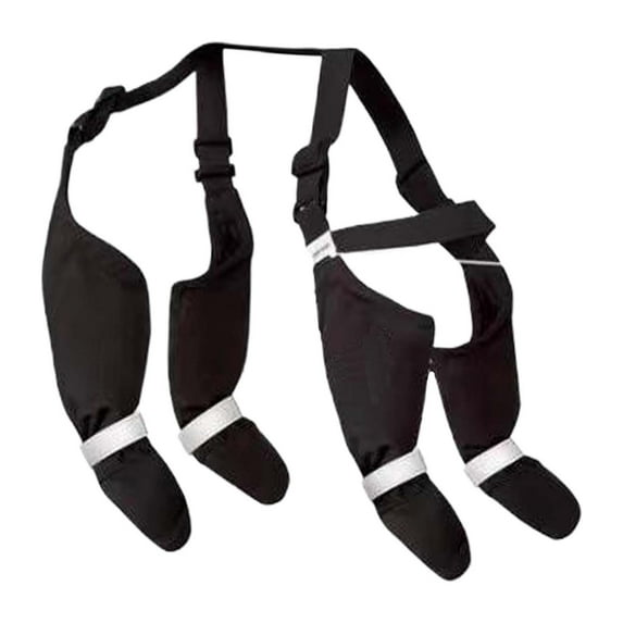 Dog Shoes Leggings Dog Boots Cute Dog Shoes Solid Dog Boots Adjustable Buckle Strap Outdoor Walking Suspender Boots for Dogs,Black,XXL