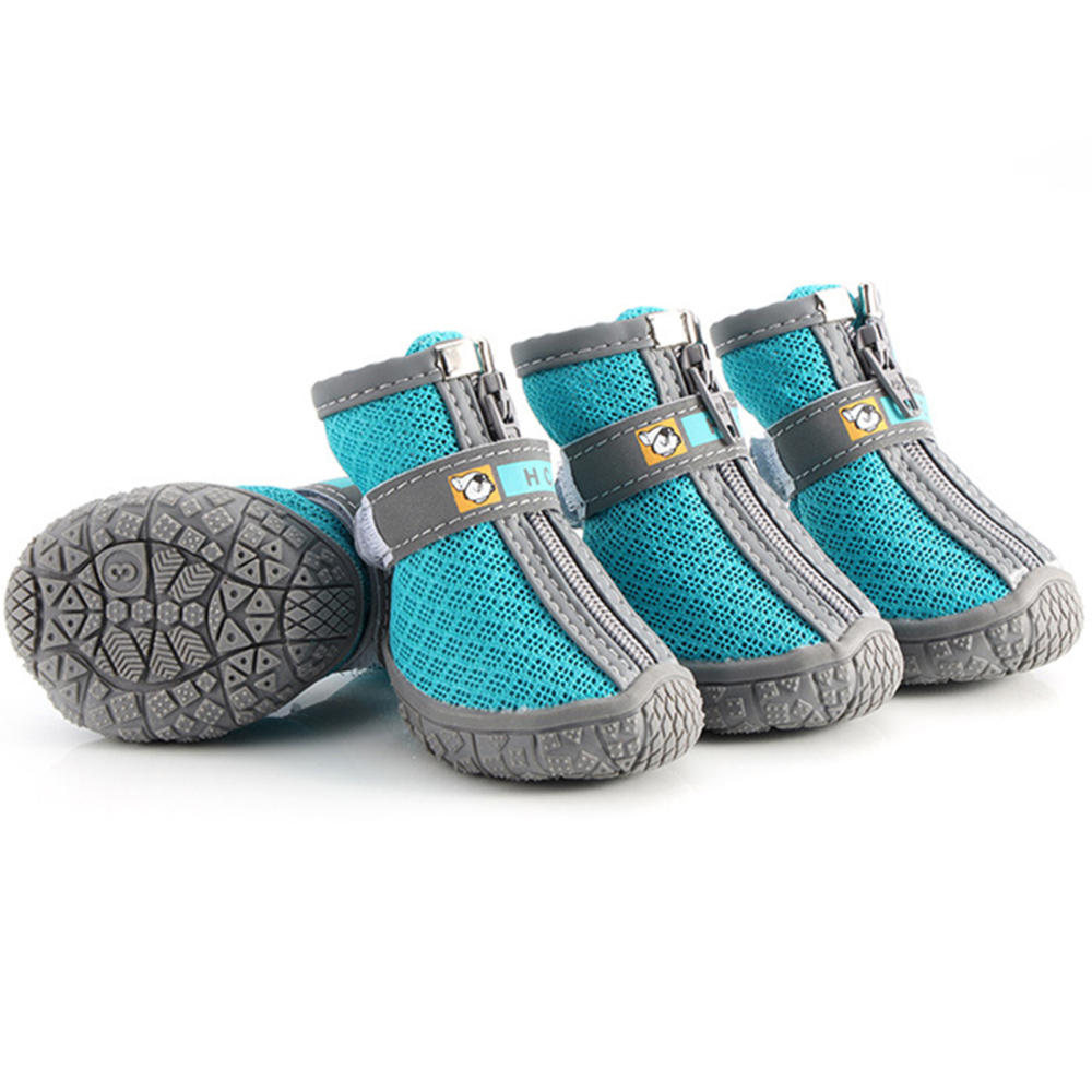 Dog Shoes NonSlip Soles Thick Plush Protection Paw Pet Shoes Warm WearResistant Booties For