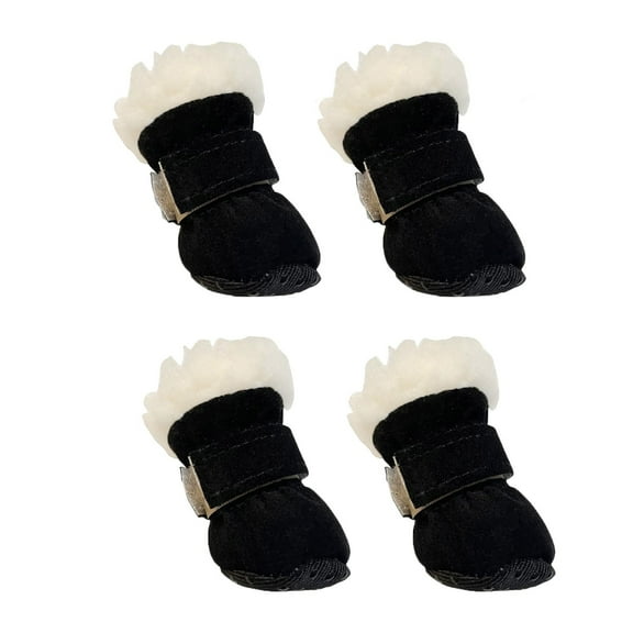 Dog Shoes Winter Snow Boots Non Warm Protectors For Small Medium Dogs Outdoor Walking Hiking Cold Weather 4PCS