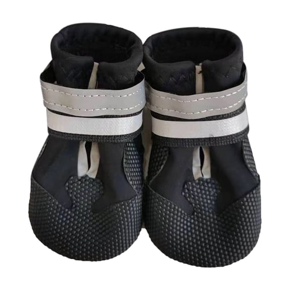 Dog Shoes With Rugged Sole For Medium To Large Dogs, Dog Booties For Outdoor Use, Non-Slip Waterproof Dog Footwear, 4 Pairs Pet Shoes (M Size)