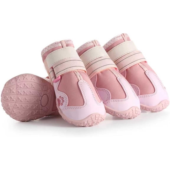 Dog Shoes for Large Dogs, Anti-Slip Dog Boots for Winter Snow, Hot Pavement, Dog Booties & Paw Protectors Black Size 6