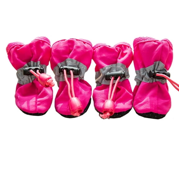 Dog Shoes for Large Medium Small Dog - Boots & Paw Protectors Warmer for Outdoor Walking, Indoor Hardfloors Anti-Slip Sole