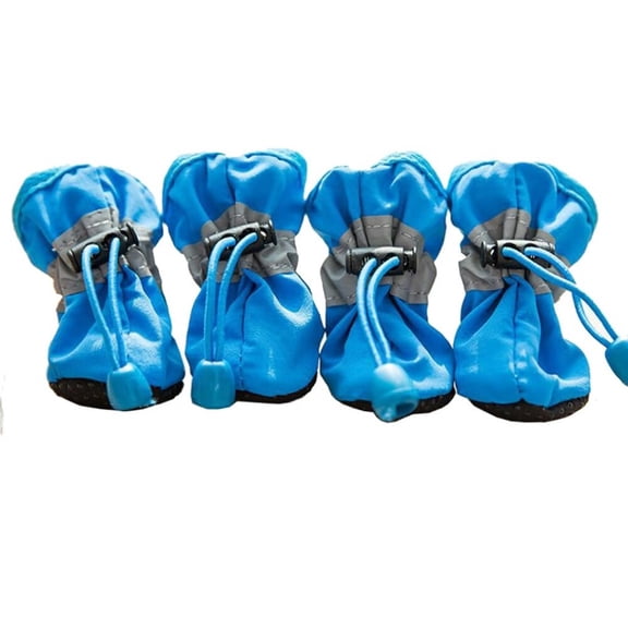 Dog Shoes for Large Medium Small Dog - Boots & Paw Protectors Warmer for Outdoor Walking, Indoor Hardfloors Anti-Slip Sole