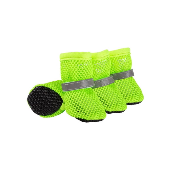Dog Shoes for Small Dogs, Breathable Mesh Pet Booties with Soft Non-Slip Sole, Summer Outdoor Paw Protector for Tiny Paws – Stay-On Design