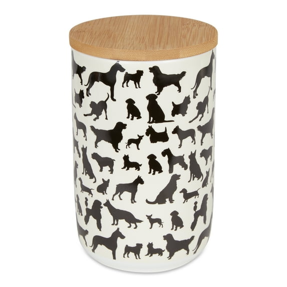 Dog Show Ceramic Treat Canister