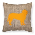 thumbnail image 1 of Dog Silhouette Burlap Fabric Decorative Pillow, 1 of 4