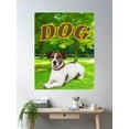 thumbnail image 1 of Dog Sitting Ä°N The Garden Poster Wall Art, Modern Wall Decor For Living Room Bedroom, 16x24 UNFRAMED, 1 of 3