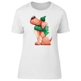 thumbnail image 1 of Dog Sitting With Green Scarf T-Shirt Women -Image by Shutterstock, Female Medium, 1 of 4