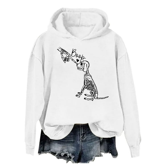 Dog Skeleton Boop Hoodie, Skeleton And Dog Boop Hoodie, Halloween Hoodie, Skeleton Hoodie