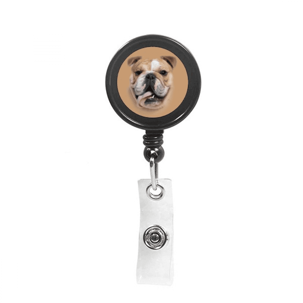 Dog Skin Tongue Art Deco  Fashion Retractable Keychain Badge Holder ID Badge