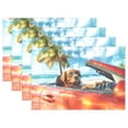 thumbnail image 1 of Dog Sky Tree Car 12×18 inch Placemats Heat Resistant Washable Foldable Rectangular Placemats Set Decoration Indoor Outdoor for Kitchen Dining Table 1PC, 1 of 8
