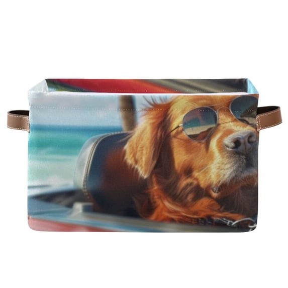 Dog Sky Tree Car Storage Bins Baskets With Handles Storage Box Clothes Organizer Organization Toys