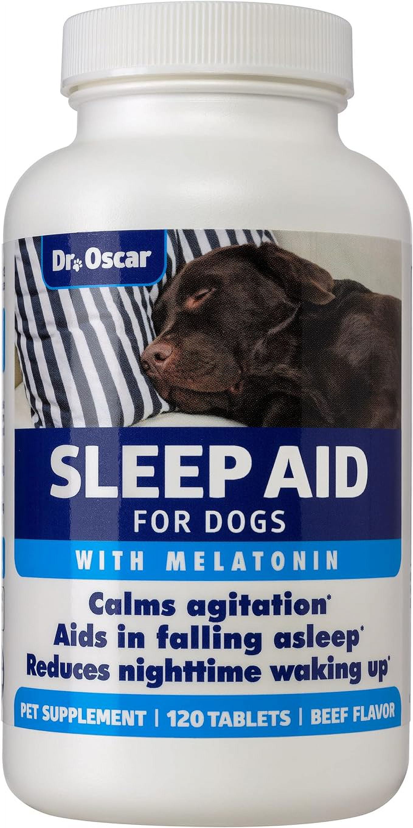 Dog Sleep Aid for Dogs, Better Than Melatonin for Dogs or Calming Chews for Dog Sleep, Best Dog Sleeping Pills + Dog Melatonin, Dog Melatonin Treats, 120 Sleeping Pills for Dogs, Puppy Sleep Aid, USA