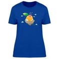 thumbnail image 1 of Dog Sleeping Around Fruit T-Shirt Women -Image by Shutterstock, Female Large, 1 of 2