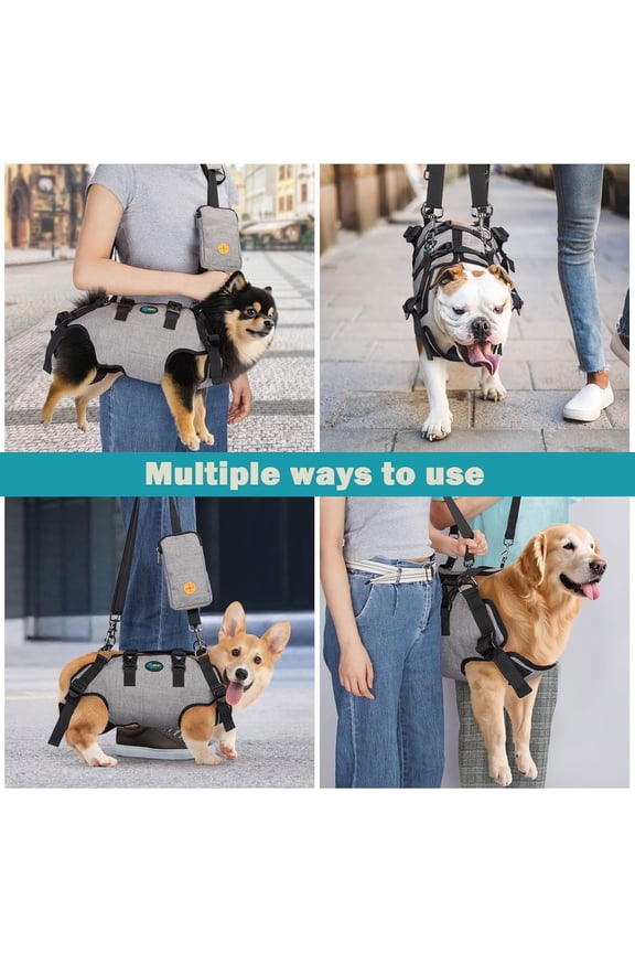 Dog Sling Harness, Outdoor Sling Bag for Spine Protection, Whole Body Support, Support Vest to Assist Aged Dogs, Outdoor, XXL