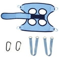 thumbnail image 1 of Dog Sling for Nail Trimming Dog Grooming Sling Breathable Nail Trimming Pet Hammock Dog Grooming Helper with Security Strap (Blue,M), 1 of 7