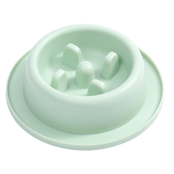 Dog Slow Feeder Bowl Fun Shape Anti-Gulping Pet Slower Food Feeding Dish Interactive Bloat Stop Round Dog Bowls Non Slip