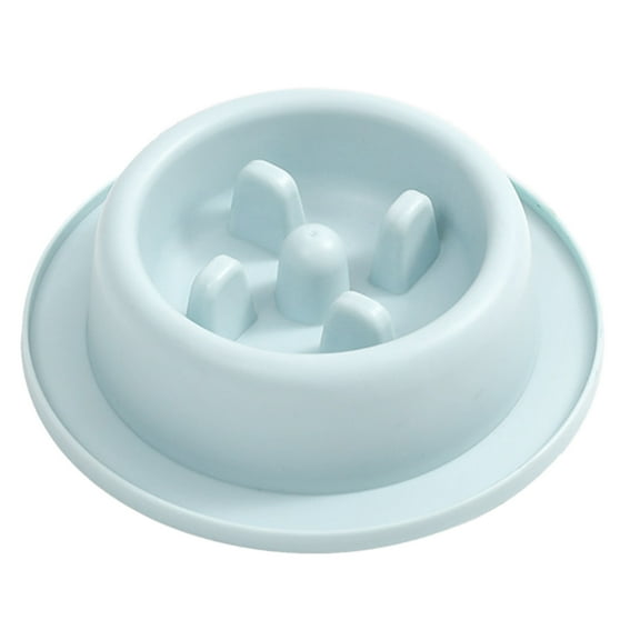 Dog Slow Feeder Bowl Fun Shape Anti-Gulping Pet Slower Food Feeding Dish Interactive Bloat Stop Round Dog Bowls Non Slip