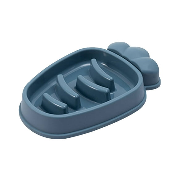 Dog Slow Feeder Bowl Interactive Fun Carrot Shape Bowls Bloat Stop Preventing Choking for Small Dogs