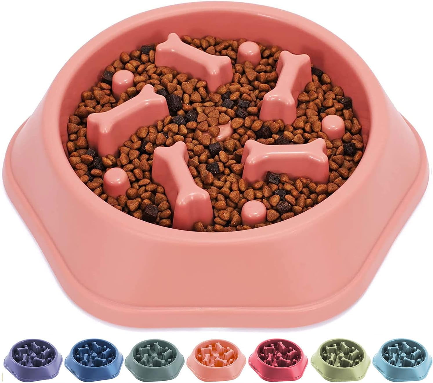 Dog Slow Feeder Bowl NonSlip Puzzle Bowls Interactive Bloat Stop Anti