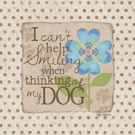 Dog Smile Canvas Art - Kathy Middlebrook (24 x 24)