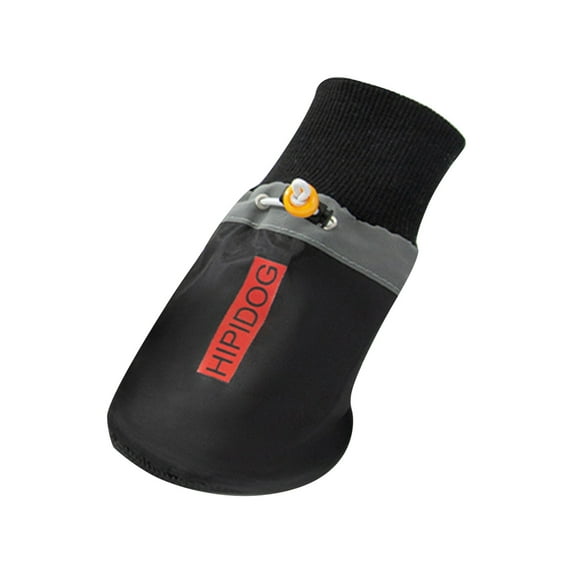 Dog Snow Boots Breathable Socks Dog Shoes Snow Booties For Medium To Large Dogs With Reflective Straps Anti Sole Dog Boots Protectors For Indoor (Red Medium)