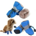 thumbnail image 1 of Dog Snow Boots, Dog Shoes for Winter, Dog Winter Boots for Small Medium Dogs Puppies, Dog Boots Paw Protectors with Anti-Slip Sole and Plush, Pack of 4, 1 of 7