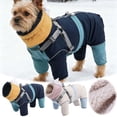 thumbnail image 1 of Dog Snowsuit with Built-in Harness, 4-Leg Full Body Winter Coat, Lined Puffer Jumpsuit with Back Zipper & Reflective Trim for Small Medium Large Dogs, 1 of 6