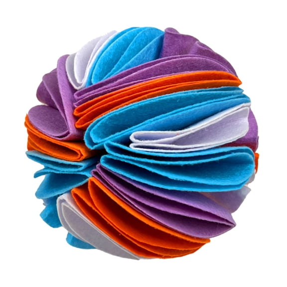 Dog Snuffle Ball Enrichment Toy, Interactive Plush Slow Feeder for Brain Training & Foraging, Machine Washable Soft Fleece Nosework Toy for Small Medium Large Dogs