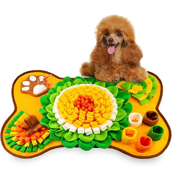 25 x 17 InchesDog Snuffle Mat for Training Foraging Feeding Mat Washable Pet Puzzle Toy for Small Medium Dogs Cats Durable Material Style B