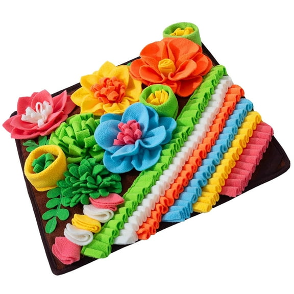 Dog Snuffle Training Mat for Various Breeds Colorful Dog Sniff Pad Natural Foraging Skills and Reduces Pet Boredom
