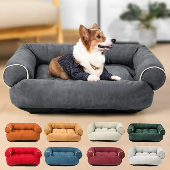 Dog Sofa Bed, Durable Breathable Pet Rectangle Deeping Sleeping Couch with Non-Slip Bottom for Small Medium Dogs Cats