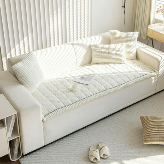 Dog Sofa Cover, Pet Couch Protector, Washable Slipcover, Polyester Fabric, Non-slip Grip, 60x90cm, White,Vsgery