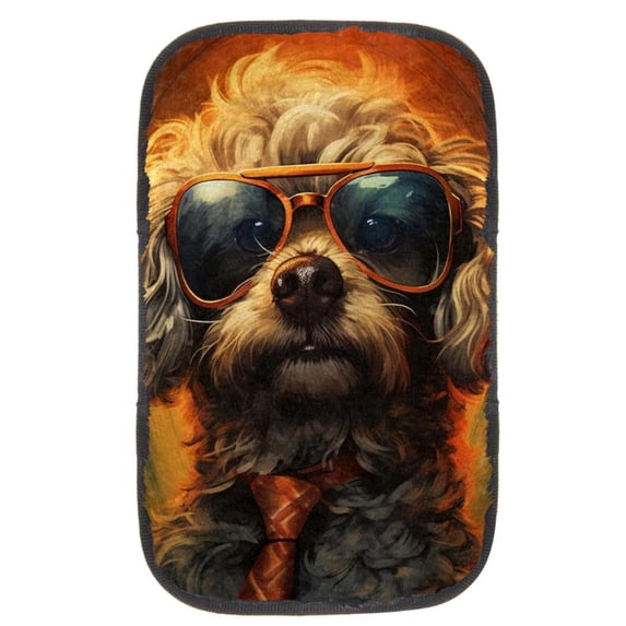 Dog Soft Comfortable Furry Printed Car Armrest Cover Armrest Accessories Car Armrest Mat 12.5x8.2 Inch