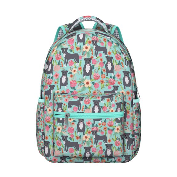 Dog in Space Print Backpack - Creative Sci-Fi Theme for Students, Cute Gift Idea, Durable Polyester, Hidden Pocket for Valuables, Great for Teens & Adults