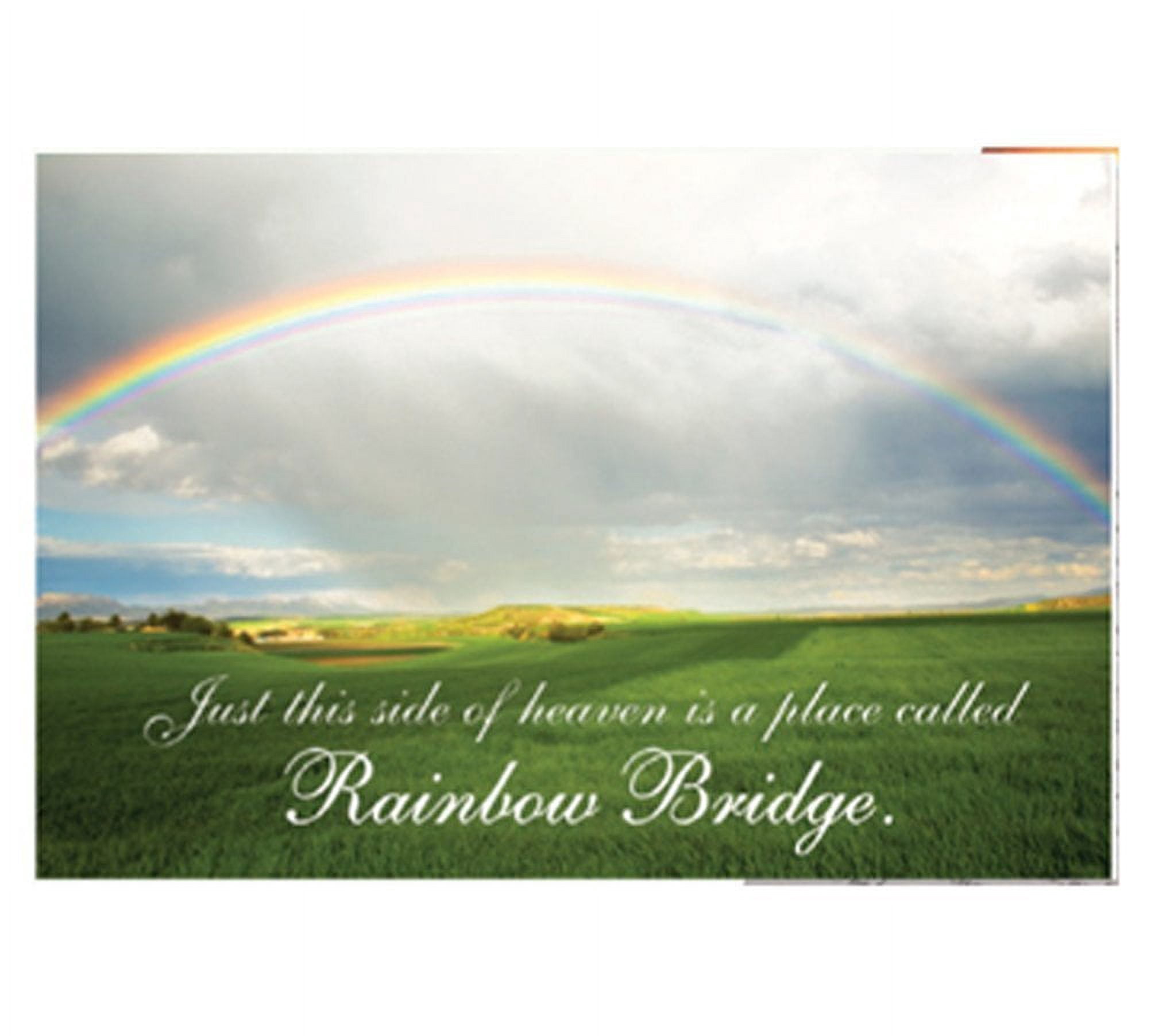Dog Speak Rainbow Bridge Sympathy Card – Trauerkarte Für Verstorbene Haustiere, 12,1x17,1 Cm