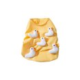 thumbnail image 1 of Dog Spring Yellow Vest T-Shirt with Cartoon Duck Pullover Clothing Apparel for Spring and Hot Weather, 1 of 9