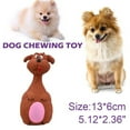 thumbnail image 1 of Dog Squeaky Latex Chew Toy, Durable Teething Toy With Cute Cartoon Design, Interactive Play Toy For Small Medium Dogs Indoor Outdoor Use, 1 of 7