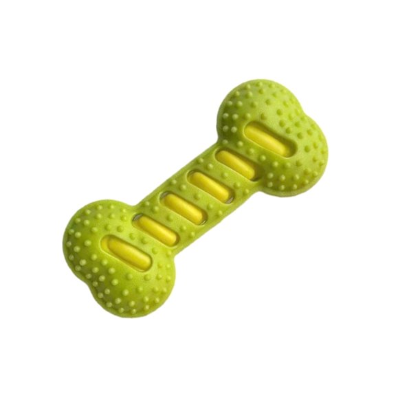 Dog Squeaky Toy Bone Shape Teething Toy Pet Chew Bone for Training Teething Toughs Durability