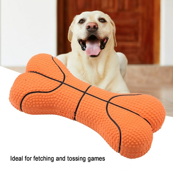 Dog Squeaky Toy, Dura Play Bone Dog Toy, Non- For Pets Doing Excercise Fetching And Tossing Games