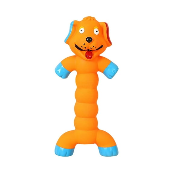 Dog Squeaky Toys Standing Stick Animal Puppy Fetch Interactive Play Pet Rubber Dental Chew Molar Toys for Small Medium Large Dogs