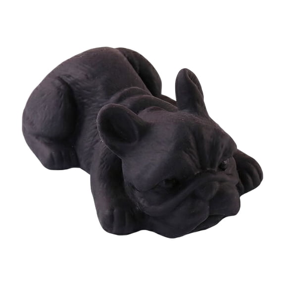 Dog Squishy Wrinkle Face Slow Rising Stress Relief Ball,Fidget Soft Bulldog Relief Squeeze Sensory Anxiety Relief Calming Wrinkly Hand Squishy for Adults Office and Party Favors，Black