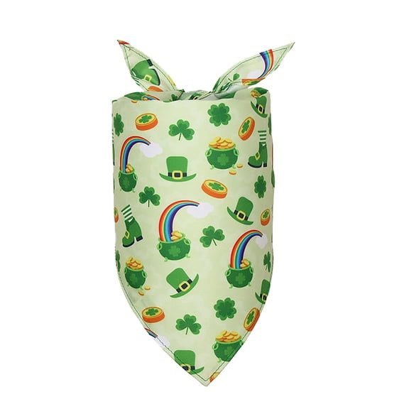 Dog St. Patrics Day Dog Bandana St. Patricks Day Pet Scarf Washable Dog Triangle Bibs Pet Scarfs Adjustable Pet Triangle Washable Kerchief Dogs Cats Puppy Clothes Boy Fall