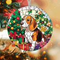 thumbnail image 1 of Dog Stained Glass Ornaments, Dog Ornament,Dog Christmas Tree Ornament, Xmas Decorations CuBAtp, 1 of 4