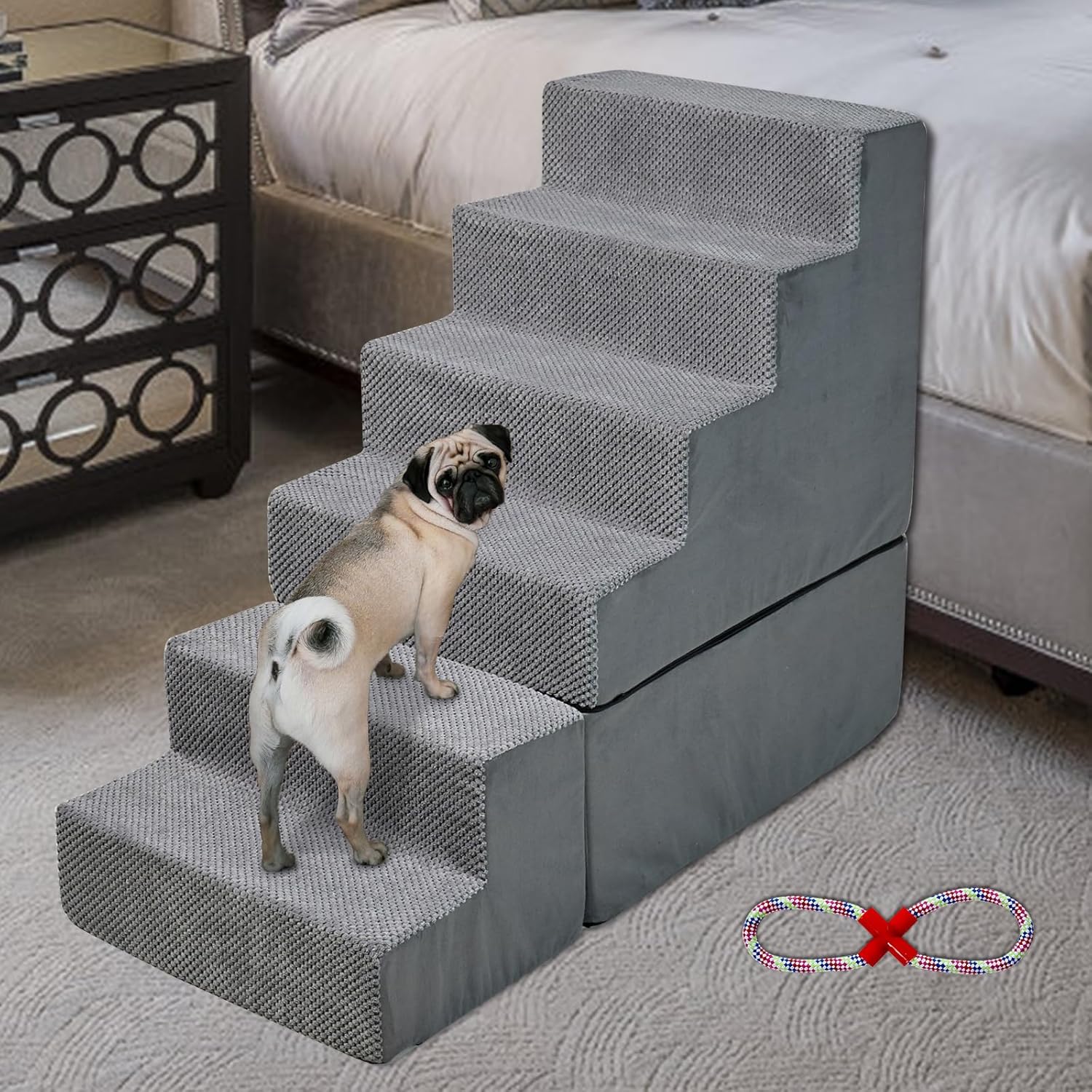 Dog Stairs 30 inches High, Dog Stairs for Small Large Dogs for High