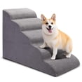 thumbnail image 1 of Dog Stairs For Bed And Couch  Non-slip 5-step Pet 24" High Sofa Foam Ramp - Small Pets Dogs Cats With Joint, 1 of 8