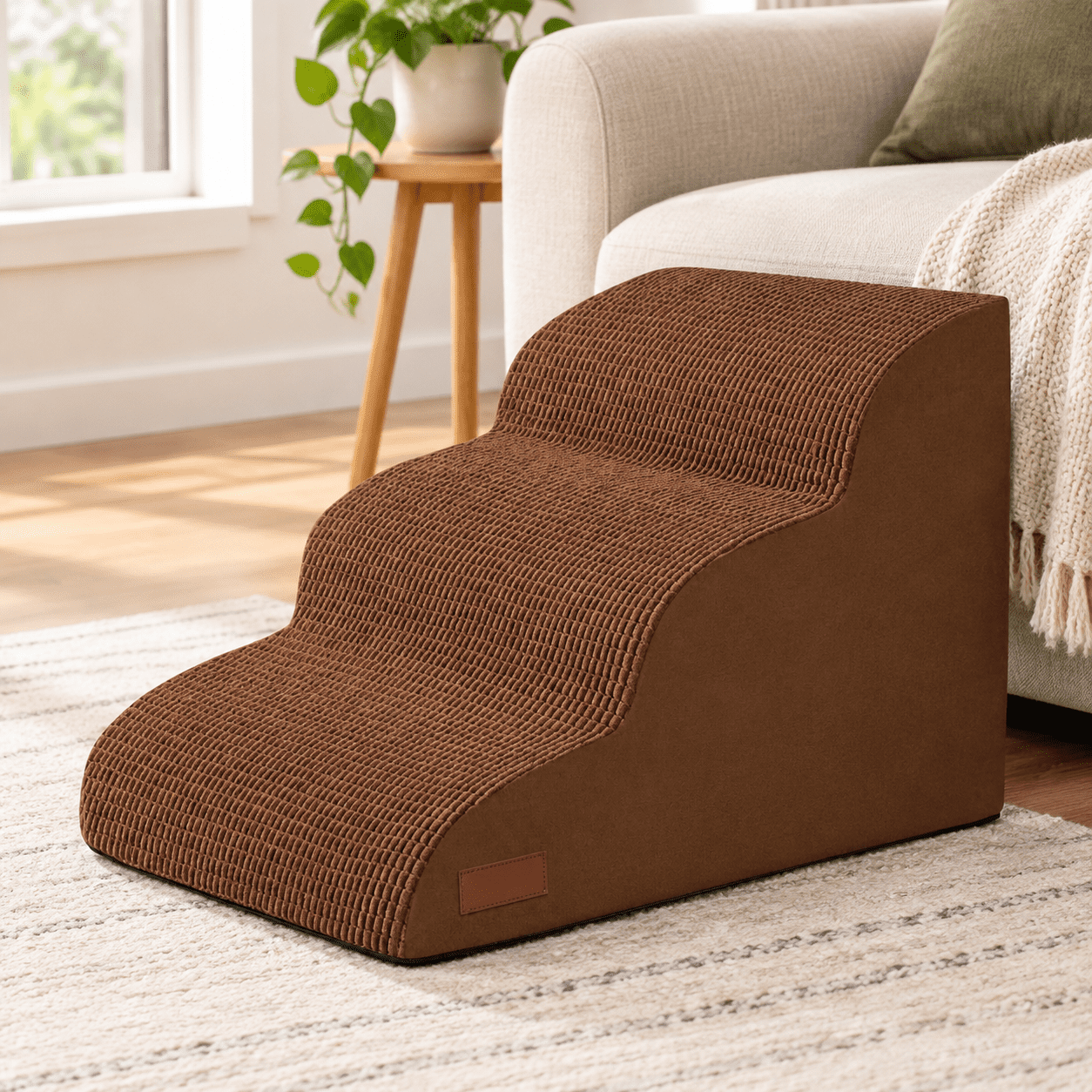 Dog Stairs For Small Dogs And Cats 3-step Pet Ramp Couch Chair ...