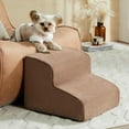 thumbnail image 1 of Dog Stairs for Small Dogs, 2-Steps Dog Ramp for Couch, Pet Stairs with Highly Supportive Foam and Non-Slip Bottom, Pet Steps for Cat & Doggie (High 11.8 Inch), 1 of 8