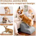 thumbnail image 1 of Dog Stairs for Small Dogs and Cats, 12" H 2 Steps Pet Steps Ramp for High Bed, Couch, Sofa, Waterproof Pet Stairs with Removable Washable Cover, Non-Slip Bottom, Light Gray, 1 of 6